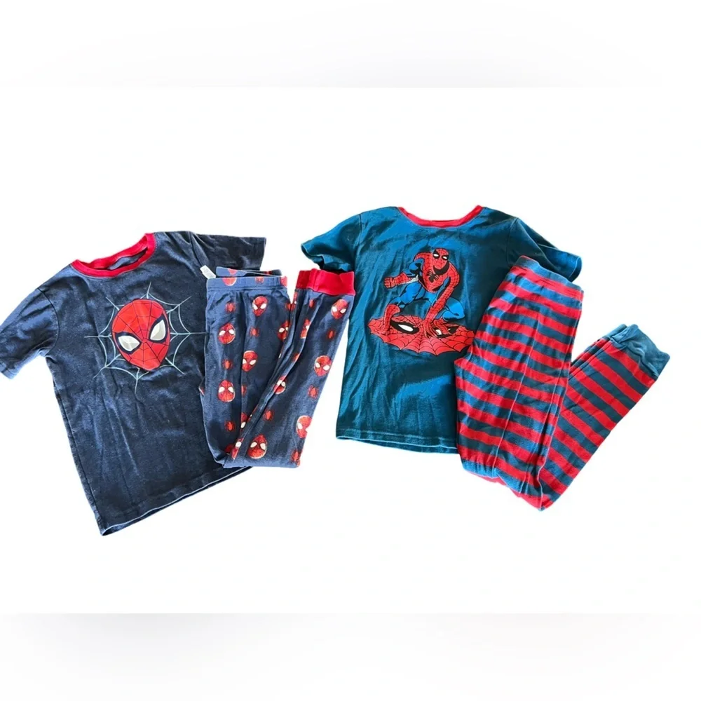 Marvel Spider-Man Boys Pajama Set Bundle Size 10 Carter’s 4pc Sleepwear
